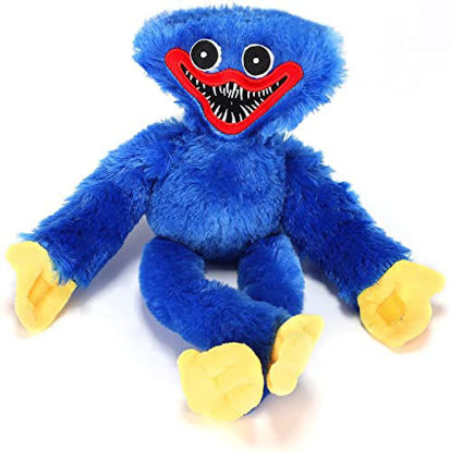 Picture of Poppy Playtime Huggy Wuggy Plush,Sausages Monsters Plush Horror Doll Scary and Funny Plush Doll Playing Holiday Decoration Birthday Gift (Blue)