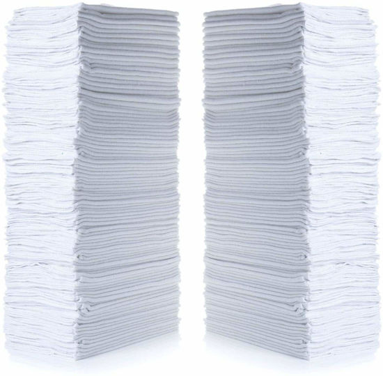 Picture of SIMPLI-MAGIC 79006-100PK Shop Towels 14”x12”, White, (Pack of 100)