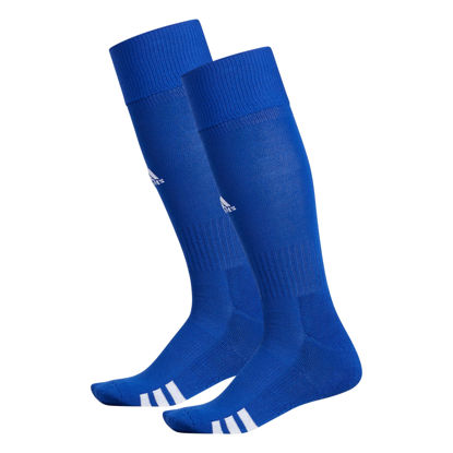 Picture of adidas unisex Rivalry Soccer (2-pair) OTC Sock Team, Team Royal Blue/White, Small US