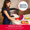 Picture of Bentgo® Kids Chill Lunch Box - Leak-Proof Bento Box with Removable Ice Pack & 4 Compartments for On-the-Go Meals - Microwave & Dishwasher Safe, Patented Design, 2-Year Warranty (Red/Royal)