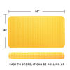 Picture of MicoYang Silicone Dish Drying Mat for Multiple Usage,Easy clean,Eco-friendly,Heat-resistant Silicone Mat for Kitchen Counter or Sink,Refrigerator or Drawer Liner Yellow XXXXL 32 inches x 18 inches
