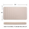 Picture of MicoYang Silicone Dish Drying Mat for Multiple Usage,Easy clean,Eco-friendly,Heat-resistant Silicone Mat for Kitchen Counter or Sink,Refrigerator or Drawer Liner Tapioca XXXXL 32 inches x 18 inches