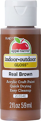 Picture of Apple Barrel Gloss Acrylic Paint in Assorted Colors (2-Ounce), 20354 Real Brown