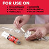 Picture of J-B Weld ClearWeld 5 Minute Epoxy, Clear, Syringe, 2 Pack, 50112-2