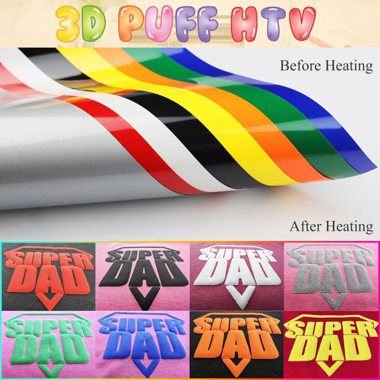GetUSCart- 3D Black Puff Vinyl Heat Transfer - Puff Heat Transfer Vinyl ...