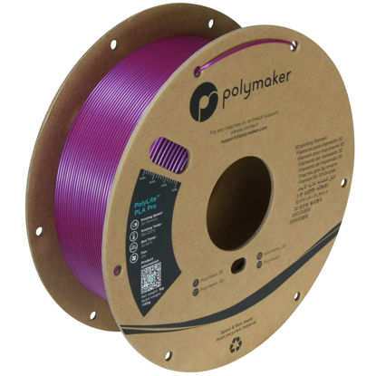 Picture of Polymaker PLA PRO Filament 1.75mm Metallic Magenta, Powerful PLA Filament 1.75mm 3D Printer Filament 1kg - PolyLite 1.75 PLA Filament PRO Tough & High Rigidity 3D Printing PLA Filament