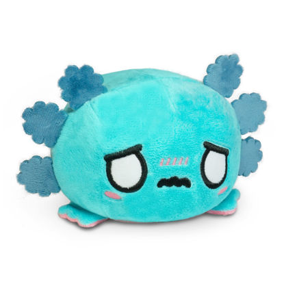 Picture of TeeTurtle - The Original Reversible Axolotl Plushie - Pink + Blue - Cute Sensory Fidget Stuffed Animals That Show Your Mood