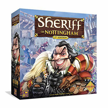 Picture of Sheriff of Nottingham 2nd Edition Board Game | Strategy Game | Medieval Bluffing Game | Card Drafting Game for Adults and Teens | Ages 14+ | 3-6 Players | Average Playtime 60 Minutes | Made by CMON