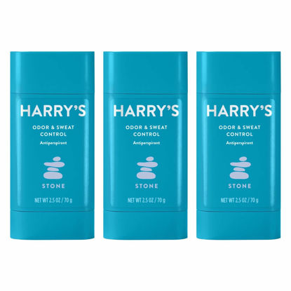 Picture of Harry's Deodorant & Antiperspirant - Odor & Sweat Control Antiperspirant for Men - Stone (3 count)