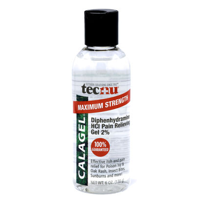 Picture of Tecnu Calagel Anti-Itch Gel, Maximum Strength Itch Relief for Rashes, Bug Bites, Stings and Minor Burn Relief, 6 oz