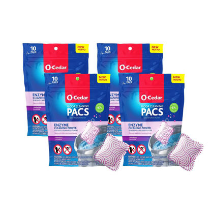 Picture of O-Cedar Floor Cleaning 40ct Pacs Lavender Scent 10ct (4-Packs)