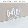 Picture of Acrylic Baby Milestone Discs for Baby Photos-13 PCS Clear Acrylic Baby Monthly Milestone Cards Baby Monthly Photo Prop Newborn Birth Announcement Sign Acrylic Circles Baby Monthly Milestone Marker