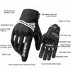 Picture of INBIKE Breathable Mesh Motorcycle Gloves Touchscreen with TPR Palm Pad Hard Knuckles Black White XX-Large
