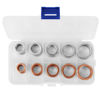 Picture of 100pcs Oil Drain Plug Crush Washer Gasket Seal Assortment- 10mm 12mm 14mm 16mm 18mm - Universal Fit 50 Cooper and 50 Aluminum Oil Plug Washers by AUTOMAJOR
