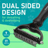 Picture of Maxpower Planet Pet Grooming Brush - Double Sided Shedding and Dematting Undercoat Rake Comb for Dogs and Cats,Extra Wide, Black