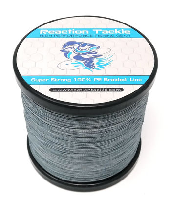Picture of Reaction Tackle Braided Fishing Line Gray 25LB 300yd