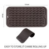 Picture of MicoYang Silicone Dish Drying Mat for Multiple Usage,Easy clean,Eco-friendly,Heat-resistant Silicone Mat for Kitchen Counter,Sink,Bar,Bottle,or Cup Coffee S 12 inches x 6 inches