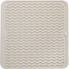 Picture of MicoYang Silicone Dish Drying Mat for Multiple Usage,Easy clean,Eco-friendly,Heat-resistant Silicone Mat for Kitchen Counter or Sink,Refrigerator or Drawer liner Tapioca M 12 inches x 12 inches