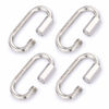 Picture of SHONAN 3 Inch Stainless Steel Chain Quick Links- 4 Pack 5/16” Large Locking Carabiners Heavy Duty Chain Connector, 1535 Lbs Capacity