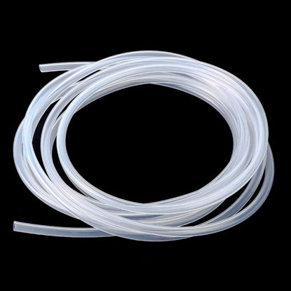 Picture of Metaland 1/8" ID Silicone Tubing, Food Grade 1/8" ID x 3/16" OD 16 Feet Length Pure Silicone Hoses High Temp for Home Brewing Winemaking
