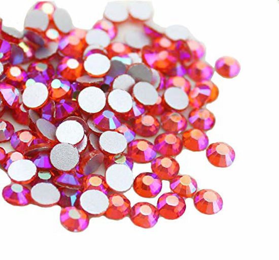 GetUSCart- Jollin Glue Fix Crystal AB Flatback Rhinestones (ss16 576pcs,  Red AB)