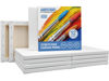 Picture of FIXSMITH Stretched White Blank Canvas- 8x8 Inch,Bulk Pack of 12,Primed,100% Cotton,5/8 Inch Profile of Super Value Pack for Acrylics,Oils & Other Painting Media.