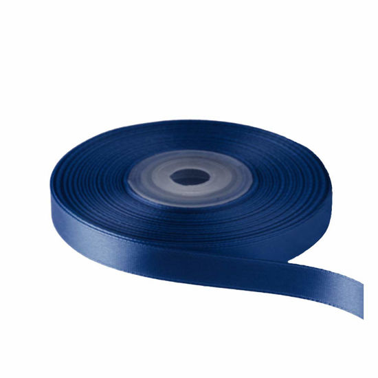 GetUSCart- Solid Color Double Faced Navy Blue Satin Ribbon 3/8