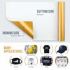 Picture of 12" x 12ft Heat Transfer Vinyl Rolls, PU (Strong Stretchy) HTV Vinyl Gold for Shirts, Sooez Iron on Vinyl for All Cutter Machine, Easy to Cut & Weed for DIY Heat Vinyl Design, Matte Finish