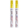 Picture of Permanent Paint Pens Yellow Markers - 2 Pack Single color Oil Based Paint Markers, Medium Tip, Quick Drying and Waterproof Marker Pen for Metal, Rock Painting, Wood, Fabric, Plastic, Canvas, Mugs