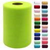 Picture of Lime Green Tulle Fabric Rolls 6 Inch by 100 Yards (300 feet) Fabric Spool Tulle Ribbon for DIY Lime Green Tutu Bow Baby Shower Birthday Party Wedding Decorations Christmas Craft Supplies