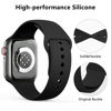 Picture of [3 PACK] Bands Compatible with Apple Watch Band 41mm 40mm 38mm, Sport Band Silicone Wristbands Women Men Replacement for iWatch Series 8 7 6 5 4 3 SE-Pink,Grey,Black, Large