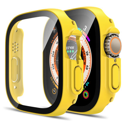 Picture of TAURI 2 Pack Hard Case Compatible for Apple Watch Ultra 49mm- Yellow