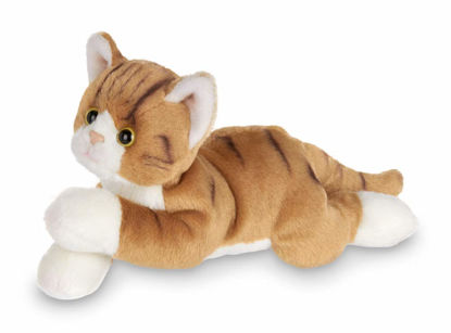 Picture of Bearington Lil' Tabby Small Plush Cat Stuffed Animal, 8 Inch