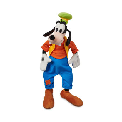Picture of Disney Store Official Goofy Medium Soft Toy for Kids, Medium 18 1/2 inches, Cuddly Character with Embroidered Patch on Trousers, Includes Top Hat - Suitable for Ages 0+