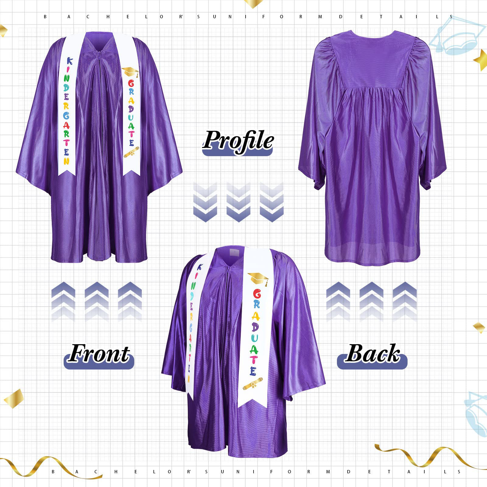 Graduation Cap And Gown 2025 Preschool Graduation Gown Cap Set ...