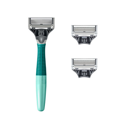 Picture of Harry's Razors for Men - Shaving Razors for Men includes a Mens Razor and 3 Razor Blade Refills (Sage) Pack of 1