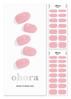 Picture of ohora Semi Cured Gel Nail Strips (N Cream Pink) - Works with Any Nail Lamps, Salon-Quality, Long Lasting, Easy to Apply & Remove - Includes 2 Prep Pads, Nail File & Wooden Stick - Pink