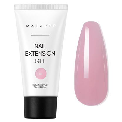 Picture of Makartt Poly Nail Gel 50ML Gel Builder for Nails, Pink Brown, Gel Nail Extension,Nail Strengthener Hard Gel Color Gel Multifunctional Long-Lasting and Easy to Use for Trendy DIY Salon Quality-KiKi