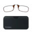 Picture of ThinOptics Universal Pod Rectangular Reading Glasses, Brown Frames/Black Case, 2 x + 2