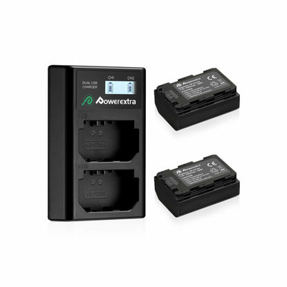 Picture of Powerextra Replacement Sony NP-FZ100 Battery and Dual USB Charger for Sony ZV-E1, FX3, FX30, A7C, Alpha A7 III, A7R III, A9, Alpha 9, A7R3, a6600, a7R IV, Alpha a9 II, Alpha 9R, A9R, Alpha 9S Camera