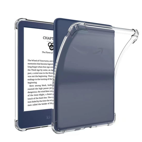 Picture of SFFINE Clear Case for 6" All New Kindle 11th Generation 2022 Release (NOT FIT Kindle Paperwhite/Oasis),Thin Slim Soft Flexible Silicone TPU Rubber Back Cover Skin for Kindle 11th Gen 2022,Transparent