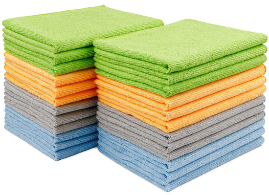 Picture of AIDEA Microfiber Cleaning Cloth-24PK, Premium All-Purpose Cleaning Cloth for Cars, Soft & Absorbent Car Cleaning Cloth, Lint Free Streak Free Wash Cloth for House, Kitchen, Car, Windows(12in.x16in.)