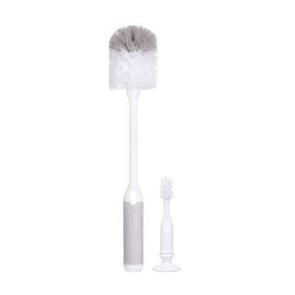 Picture of Ubbi Baby Bottle Brush Set, Bottle Brush and Nipple Brush, Baby Cleaning Essentials, Gray