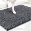 Picture of Muddy Mat® AS-SEEN-ON-TV Highly Absorbent Microfiber Door Mat and Pet Rug, Non Slip Thick Washable Area and Bath Mat Soft Chenille for Kitchen Bathroom Bedroom Indoor and Outdoor - Grey Runner 59"X24"