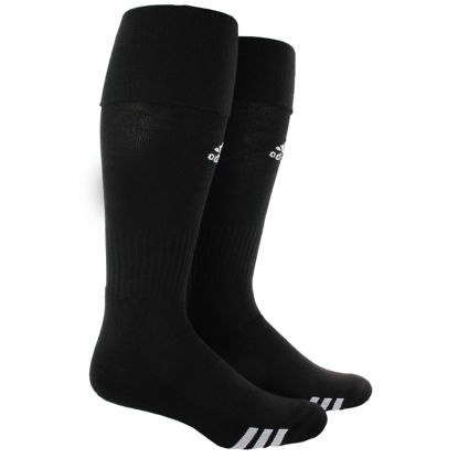 Picture of adidas unisex Rivalry Soccer (2-pair) OTC Sock Team, Black/White, Small US