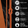 Picture of TECEUM Paracord Type III 550 Orange Yellow - 1000 ft - 4mm - Tactical Rope MIL-SPEC - Outdoor para Cord - Camping Hiking Fishing Gear - EDC Parachute Cord - Strong Survival Rope 044 N