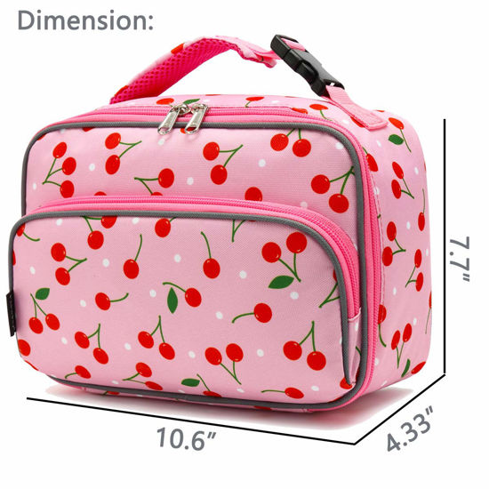 GetUSCart- FlowFly Kids Lunch box Insulated Soft Bag Mini Cooler Back