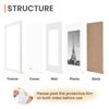 Picture of upsimples Picture Frame Set of 5,Display Pictures 5x7 with Mat or 8x10 Without Mat,Wall Gallery Photo Frames, White