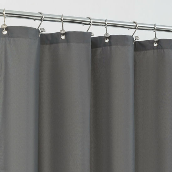 Extra long hot sale fabric shower curtain