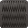 Picture of MicoYang Silicone Dish Drying Mat for Multiple Usage,Easy clean,Eco-friendly,Heat-resistant Silicone Mat for Kitchen Counter or Sink,Refrigerator or Drawer liner Coffee M 12 inches x 12 inches